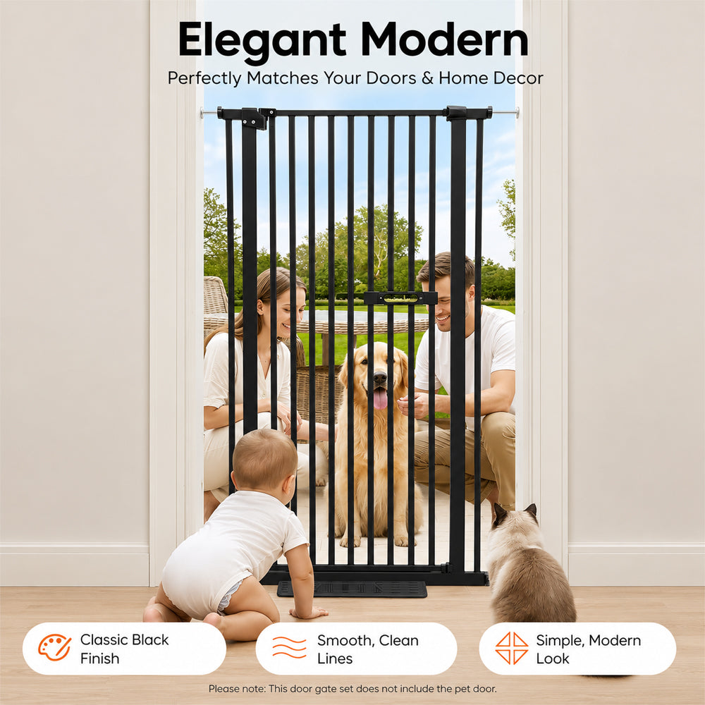 Safety Gate Pet Dog Cat Extra Tall Fence Enclosure Guard for Stairs Retractable