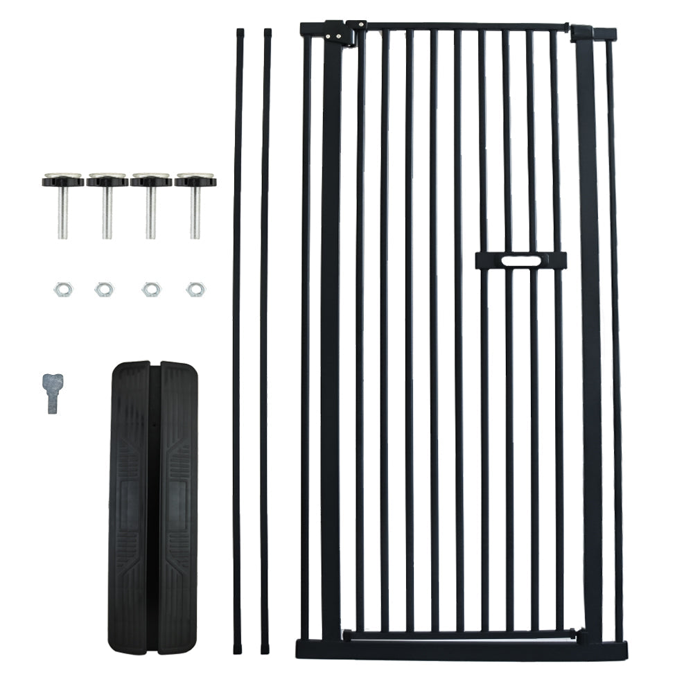 Safety Gate Pet Dog Cat Extra Tall Fence Enclosure Guard for Stairs Retractable