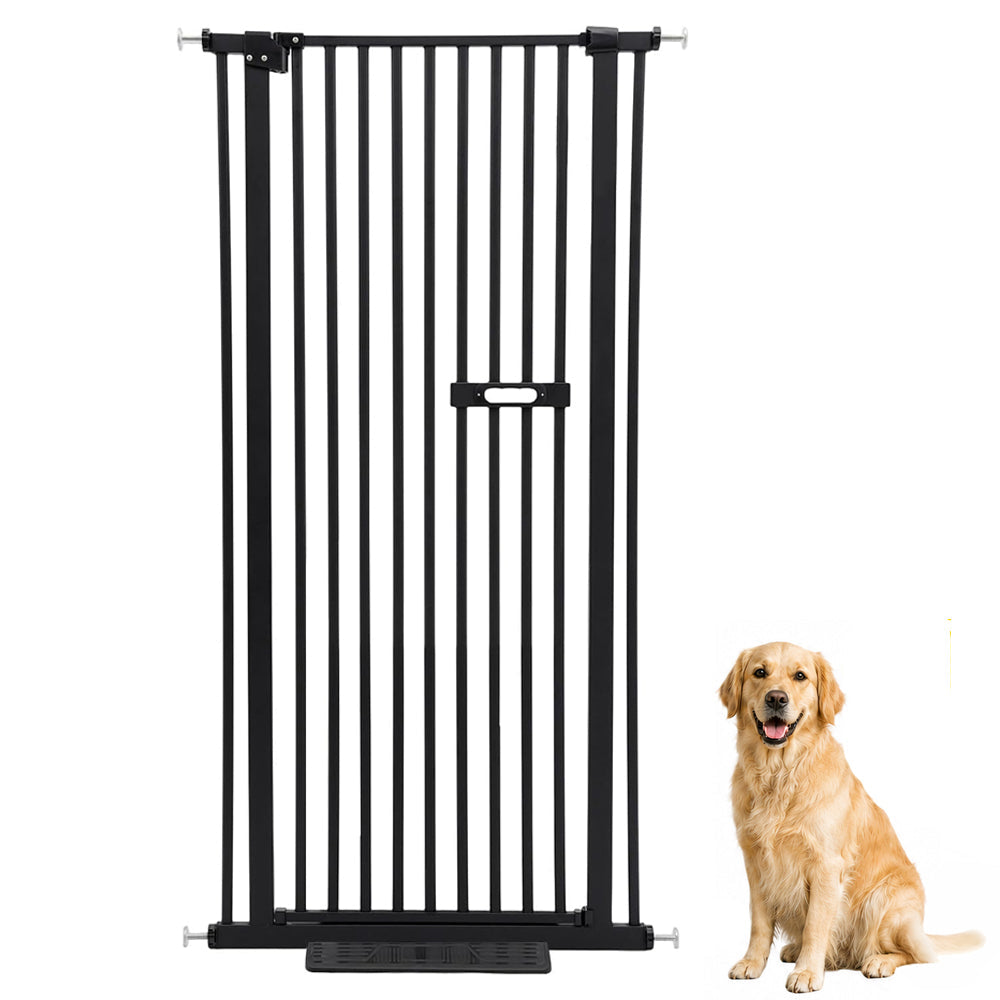 Safety Gate Pet Dog Cat Extra Tall Fence Enclosure Guard for Stairs Retractable