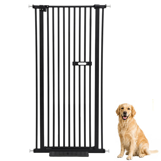 Safety Gate Pet Dog Cat Extra Tall Fence Enclosure Guard for Stairs Retractable