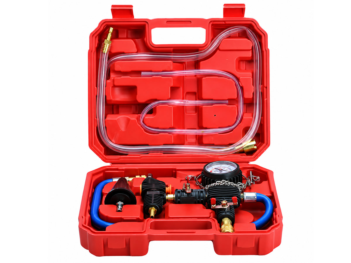 Radiator Coolant Vacuum Purge & Refill Kit Cooling System Tester Tool Kit