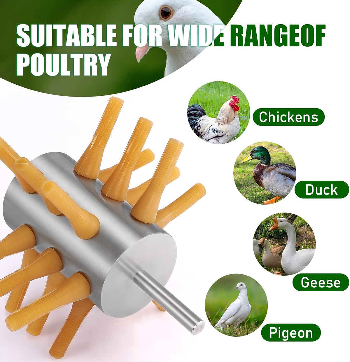 Chicken Plucker Drill Attachment