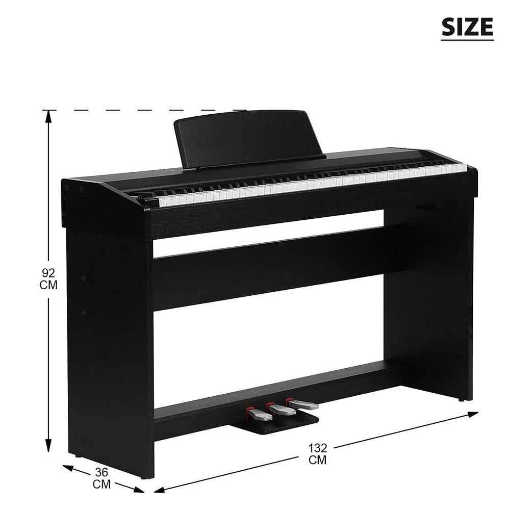 88 Key Weighted Hammer Action Keyboard Piano with 3 Pedals