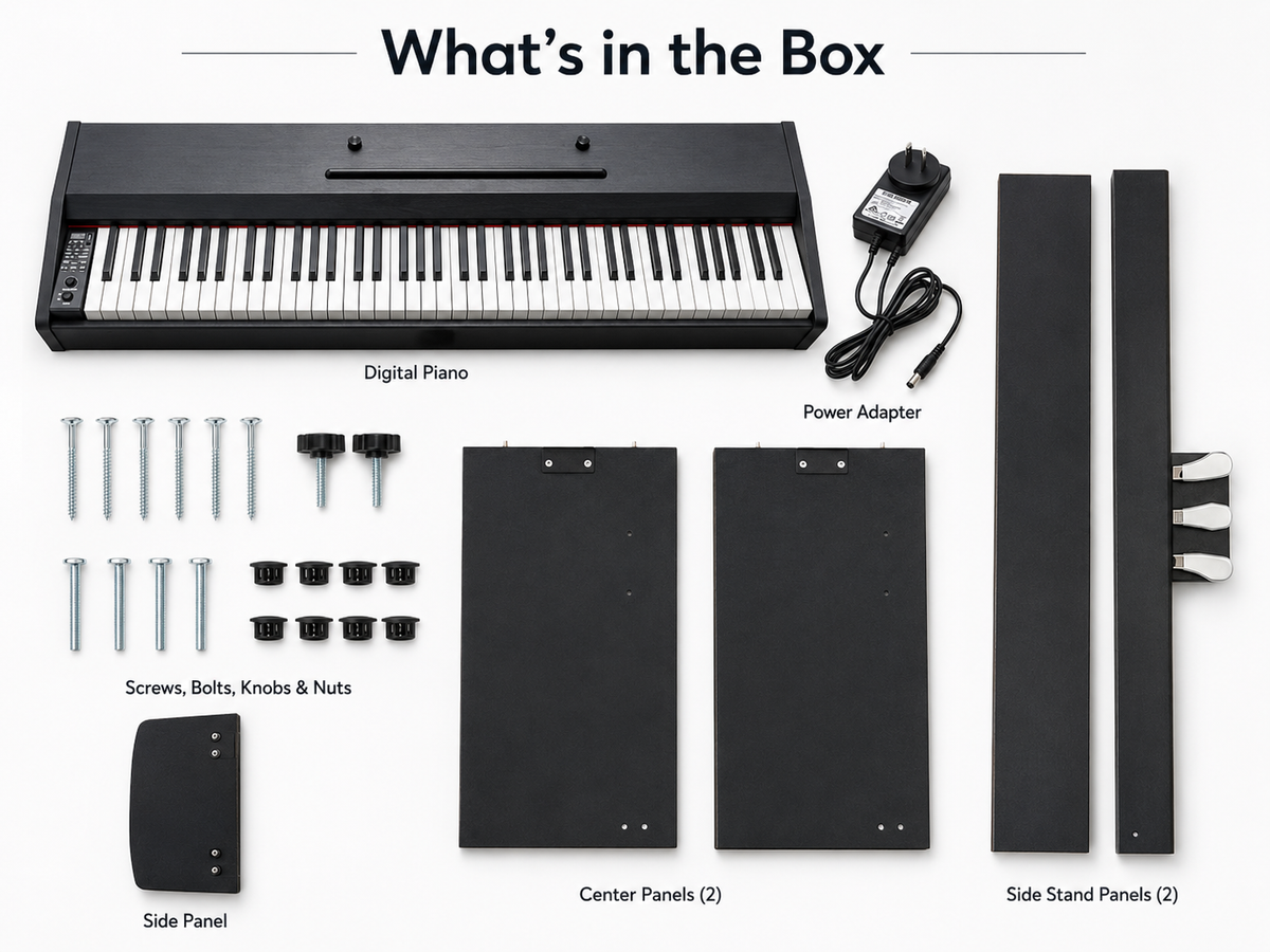 88 Key Weighted Hammer Action Keyboard Piano with 3 Pedals