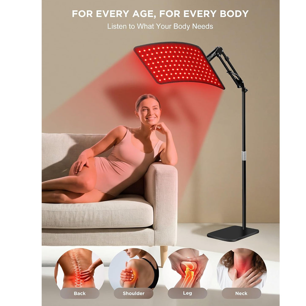 LED Red Light Therapy Lamp With Stand