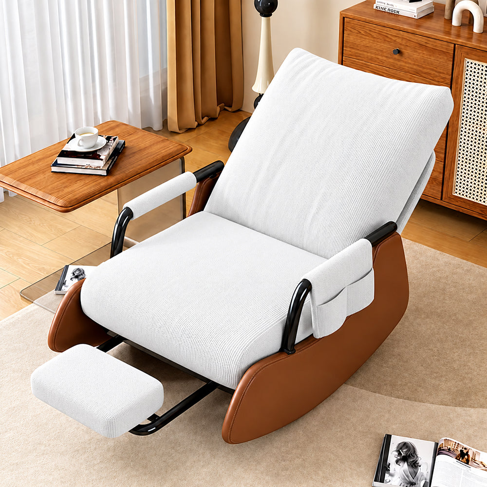 Recliner Chair Adjustable Rocking Chair with 3-Level Backrest