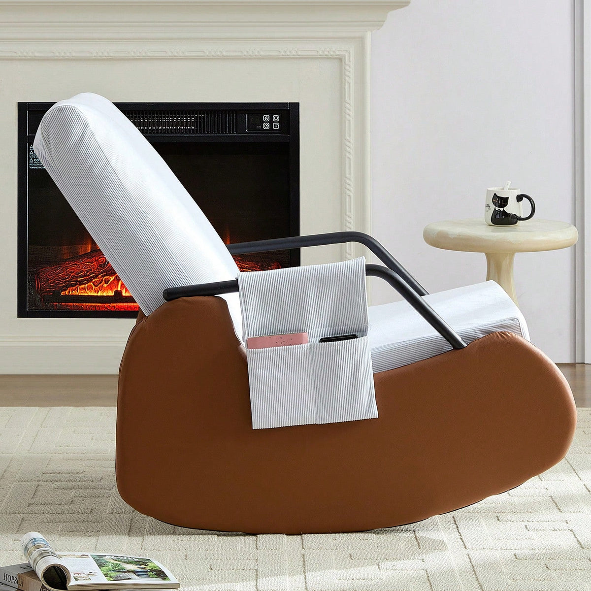Recliner Chair Adjustable Rocking Chair with 3-Level Backrest