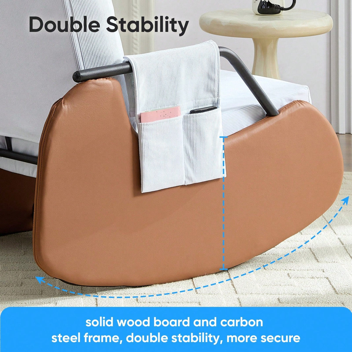 Recliner Chair Adjustable Rocking Chair with 3-Level Backrest