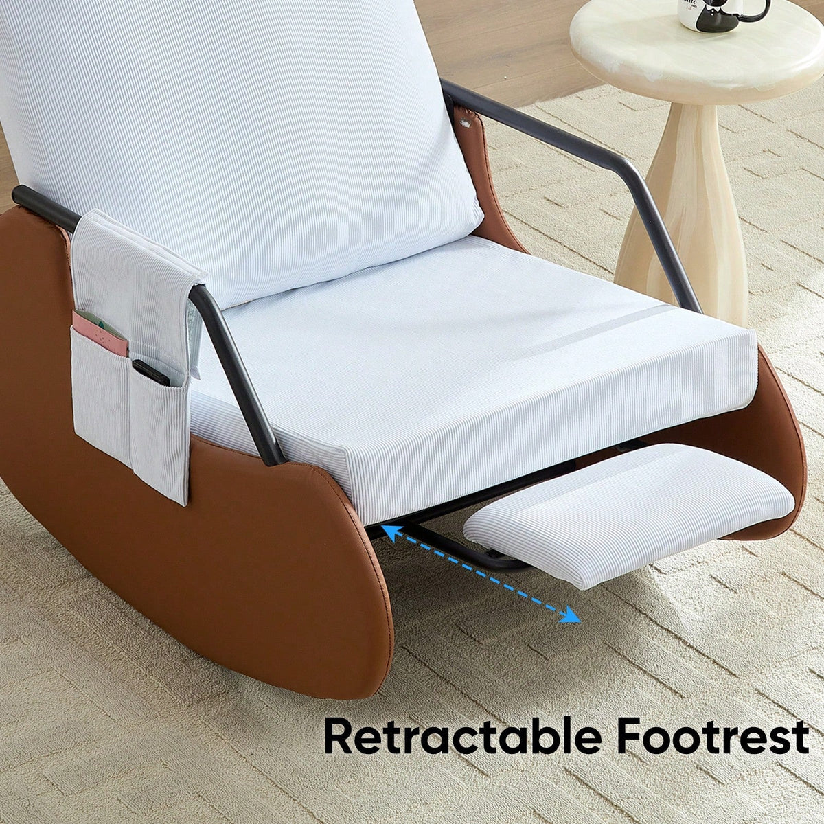 Recliner Chair Adjustable Rocking Chair with 3-Level Backrest