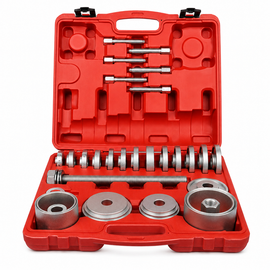 31-Piece Wheel Bearing Removal Kit – Front & Rear Hub Bearing Puller & Press Set