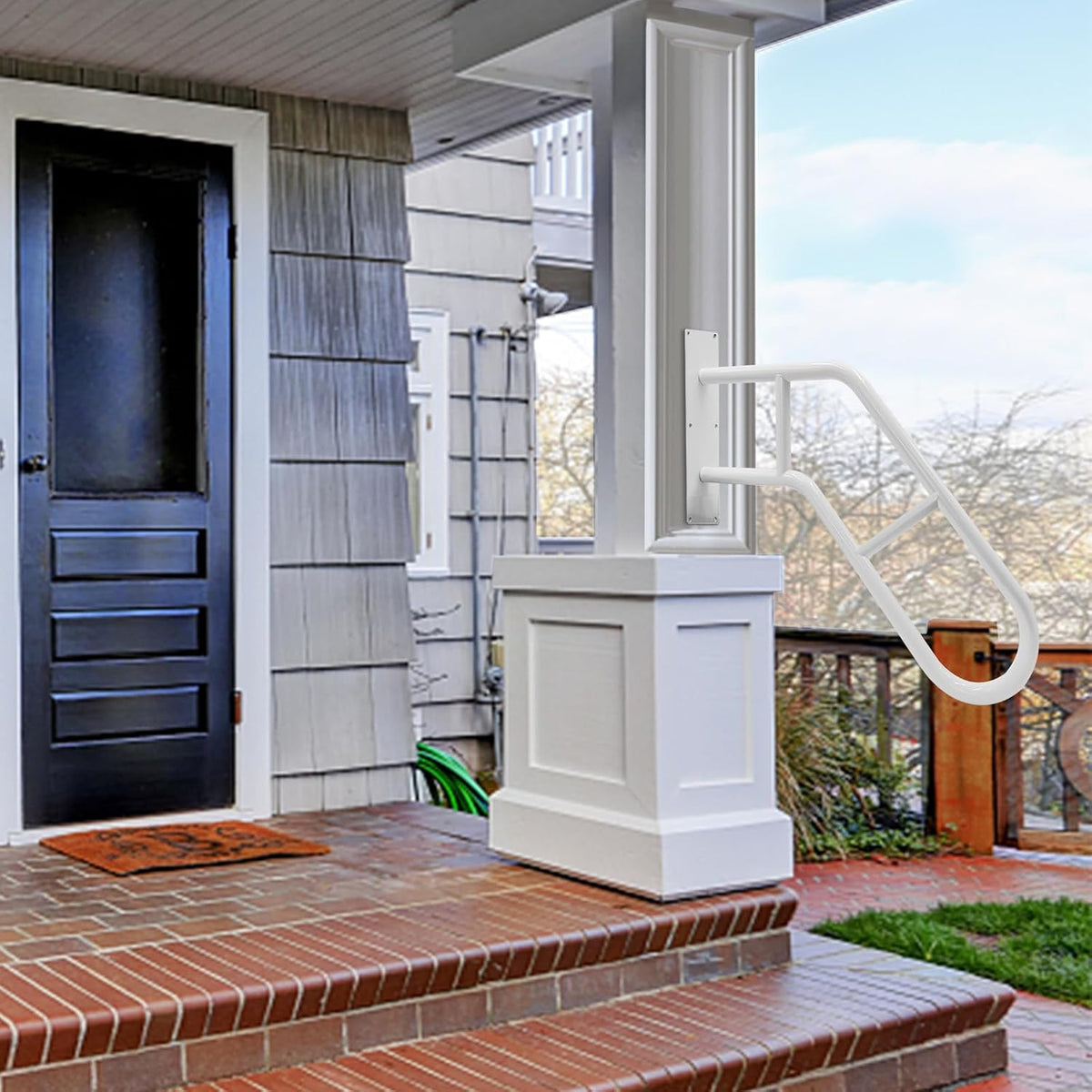 Outdoor Wall Hand Railing Handrail Outdoor Black