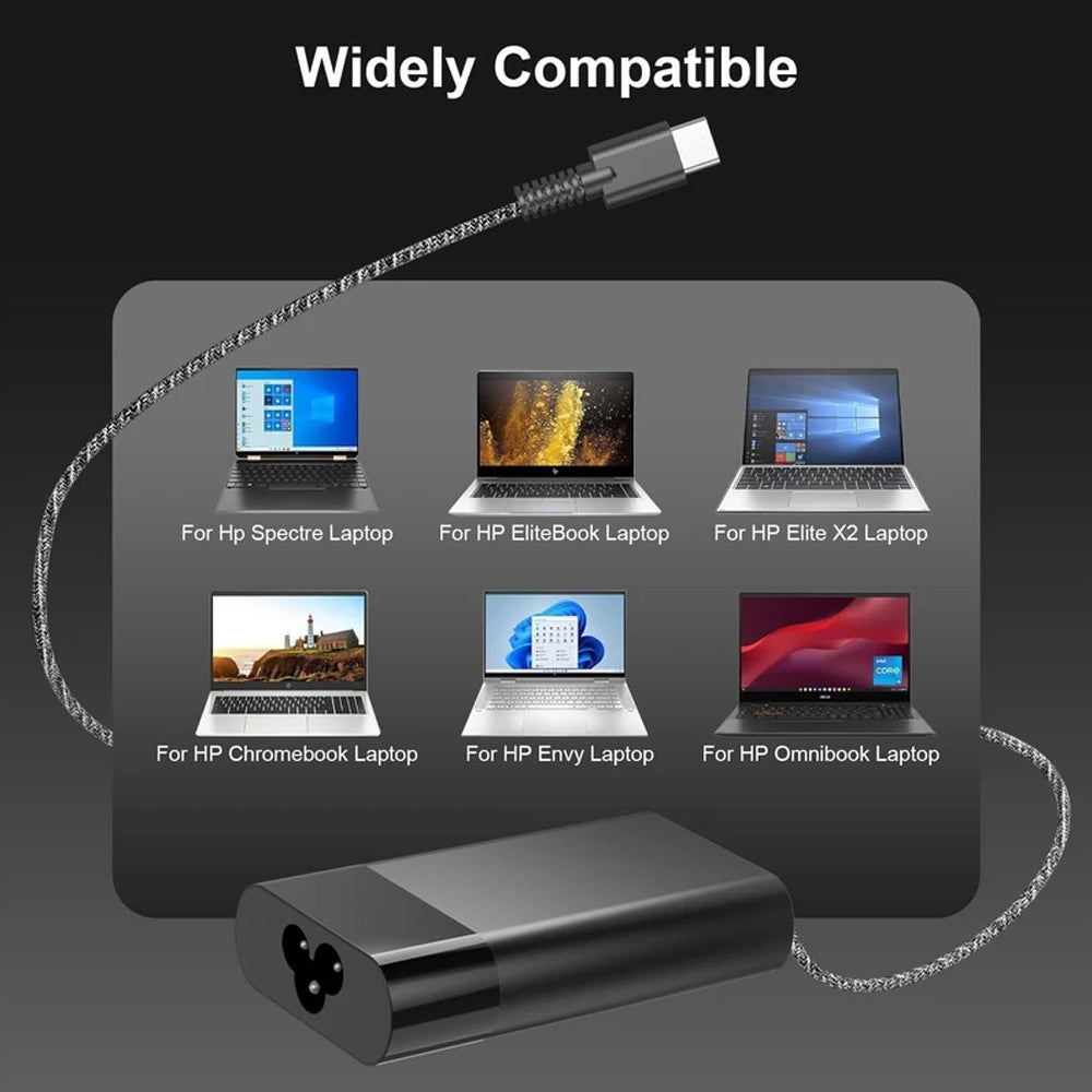 65W HP Laptop Charger USB C