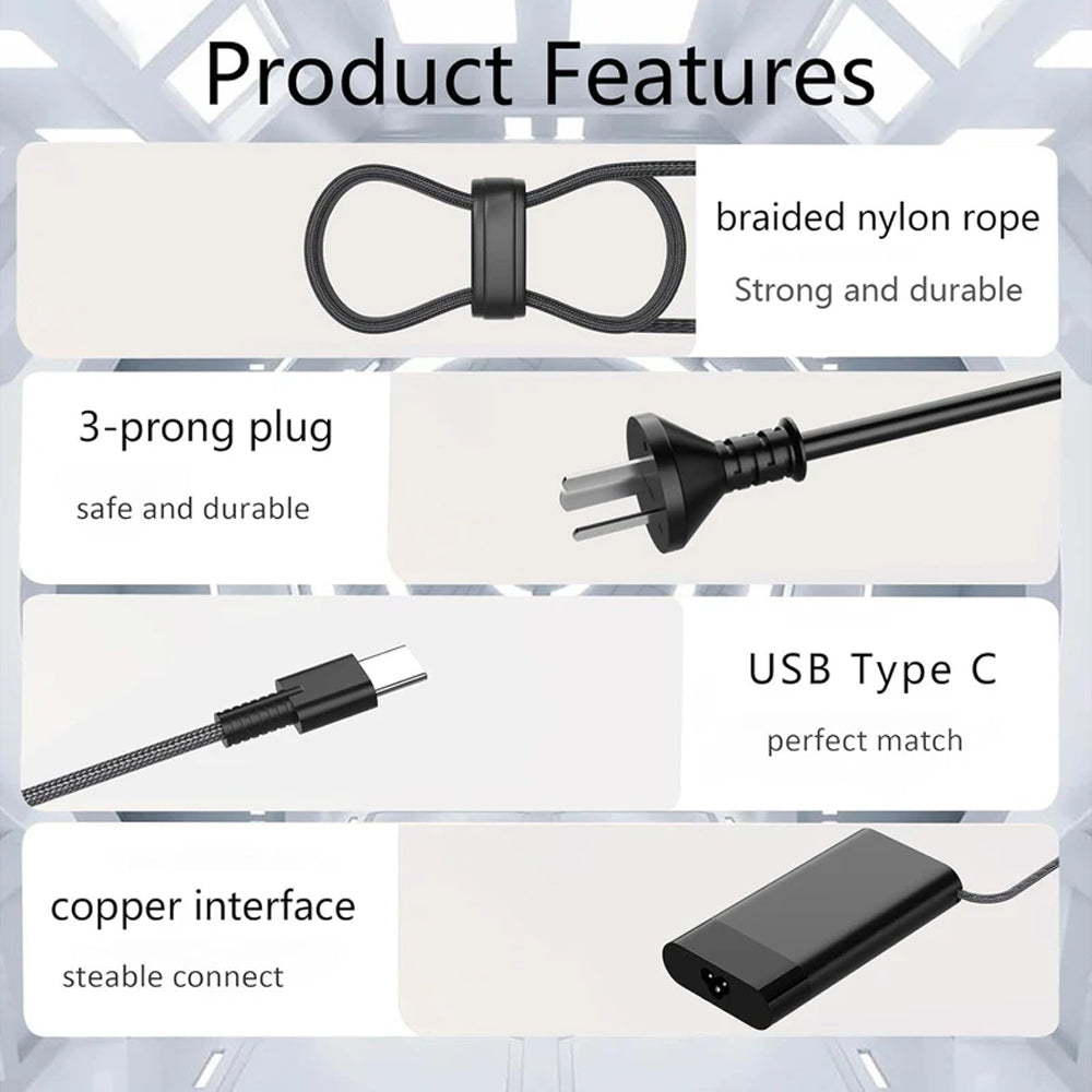 65W HP Laptop Charger USB C