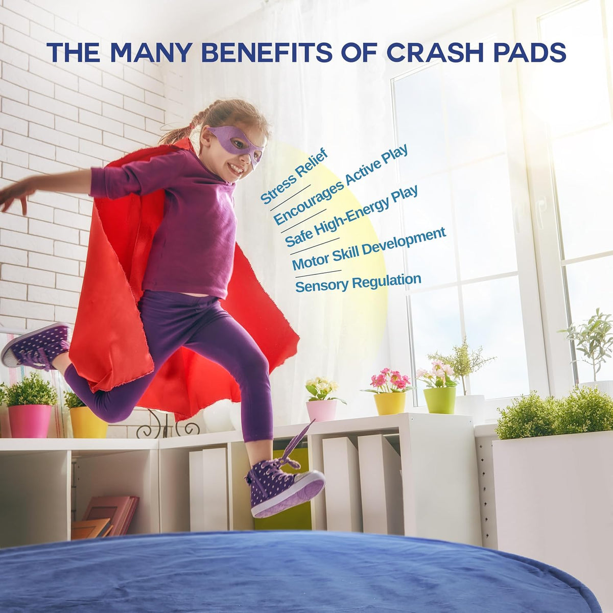 Sensory Crash Pad with Soft Velvet Cover