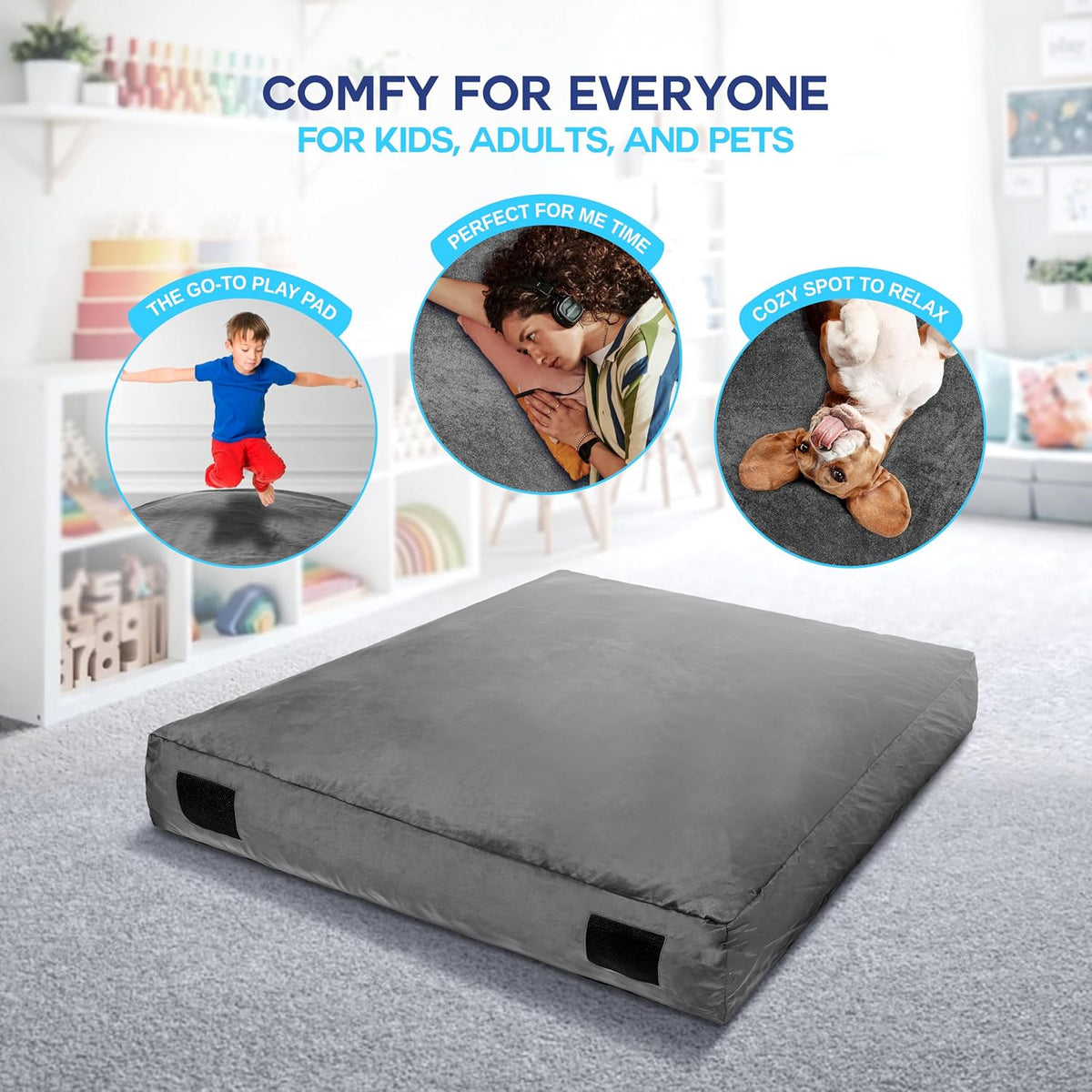 Sensory Crash Pad with Soft Velvet Cover