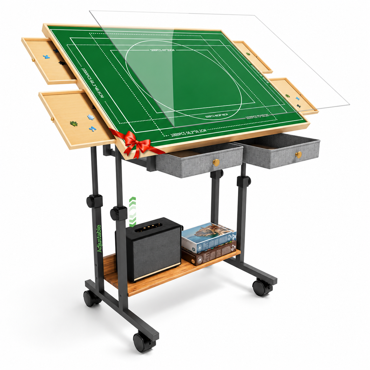 Jigsaw Puzzle Table Height Adjustable