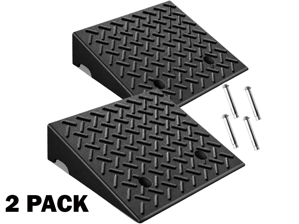 Rubber Curb Ramp 2 Piece Set 48x32cm - Black