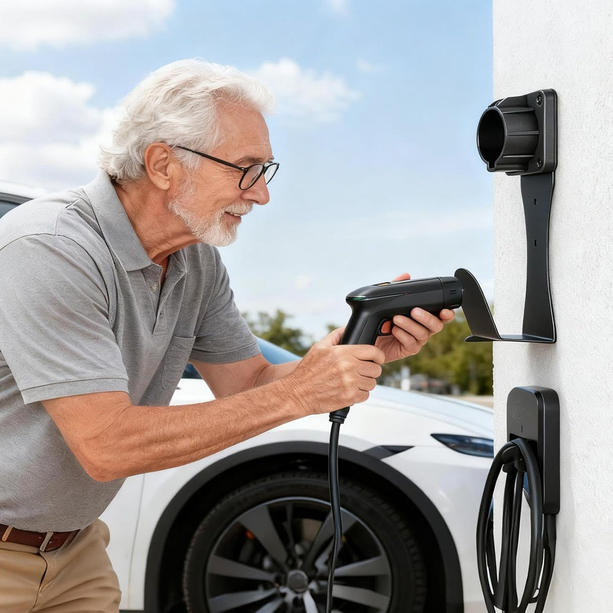 EV Charger Holder Wall Mount Type 1