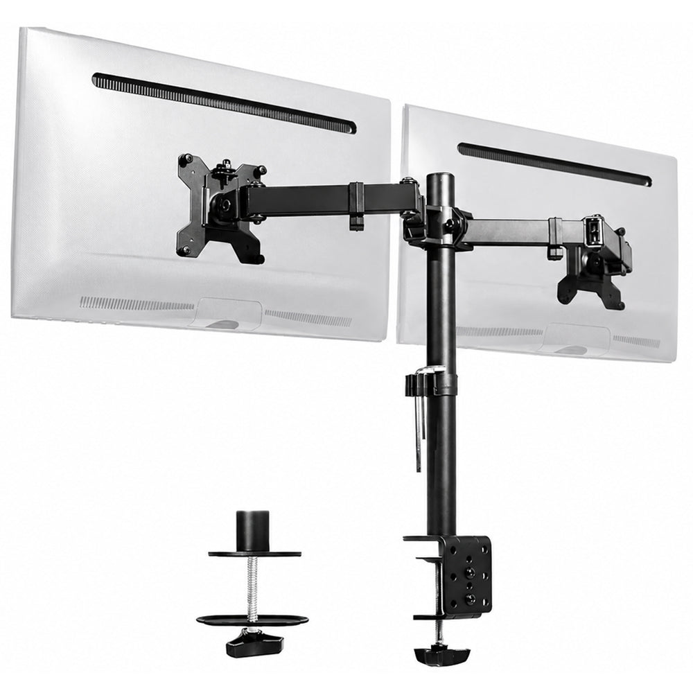 Dual Gas Spring Monitor Arm Desk Mount for 13-30 Inch Monitors
