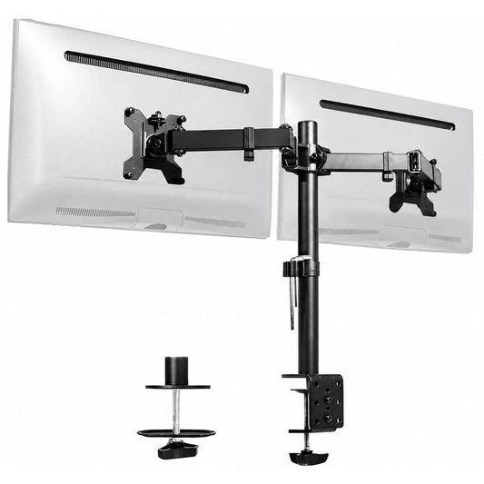 Dual Gas Spring Monitor Arm Desk Mount for 13-30 Inch Monitors
