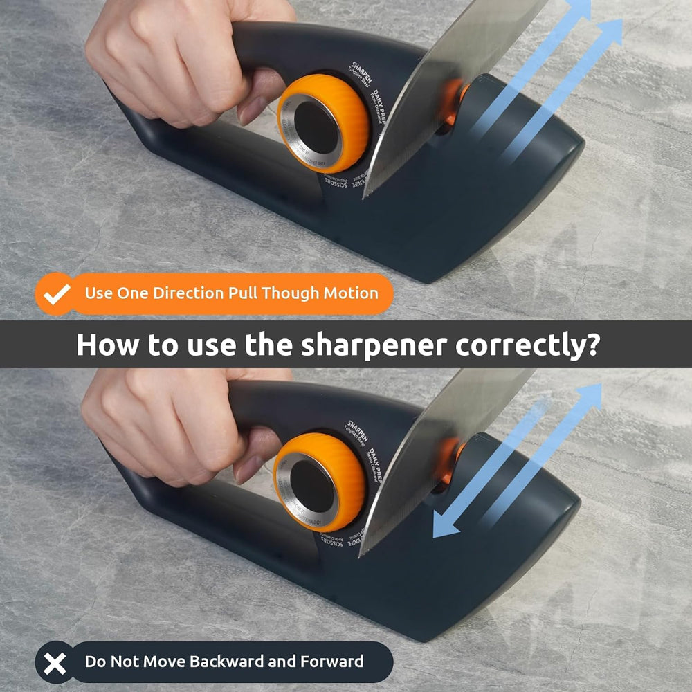 Adjustable-Angle Knife and Scissor Sharpener