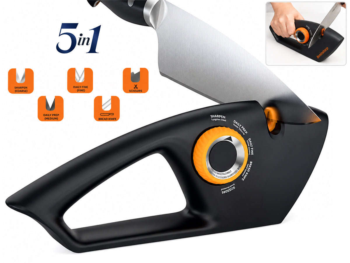 Adjustable-Angle Knife and Scissor Sharpener
