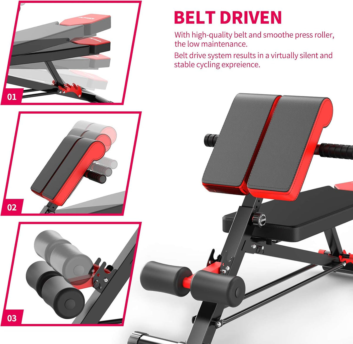 Adjustable Roman Chair Hyperextension Bench
