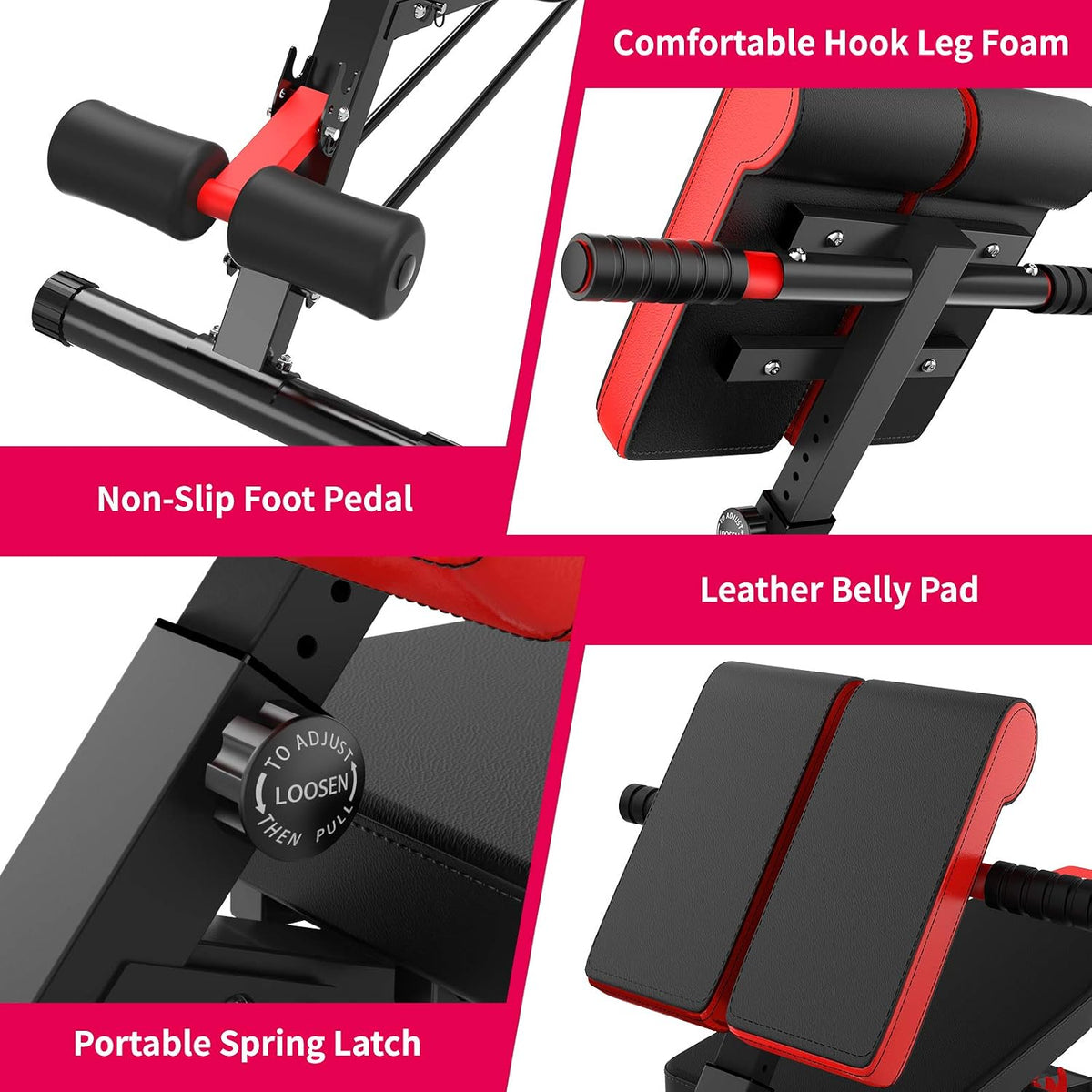 Adjustable Roman Chair Hyperextension Bench
