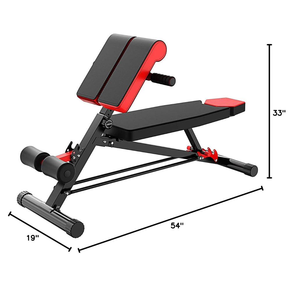 Adjustable Roman Chair Hyperextension Bench