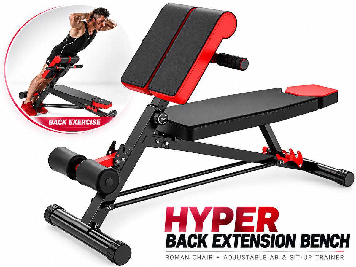 Adjustable Roman Chair Hyperextension Bench