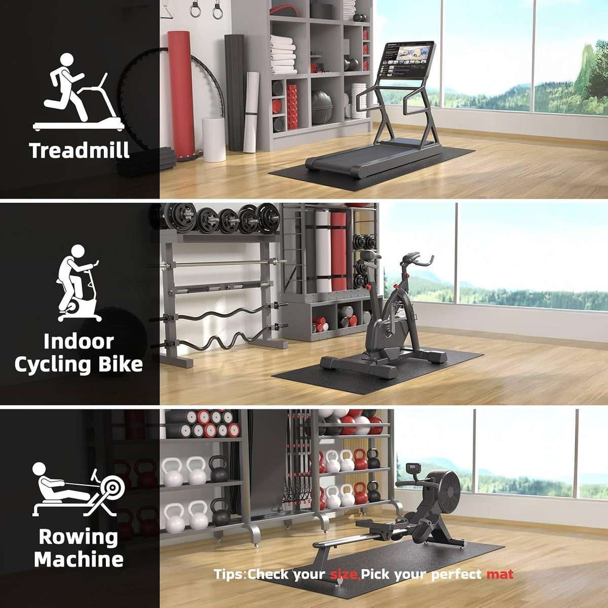 Treadmill Mat Exercise Equipment Mat