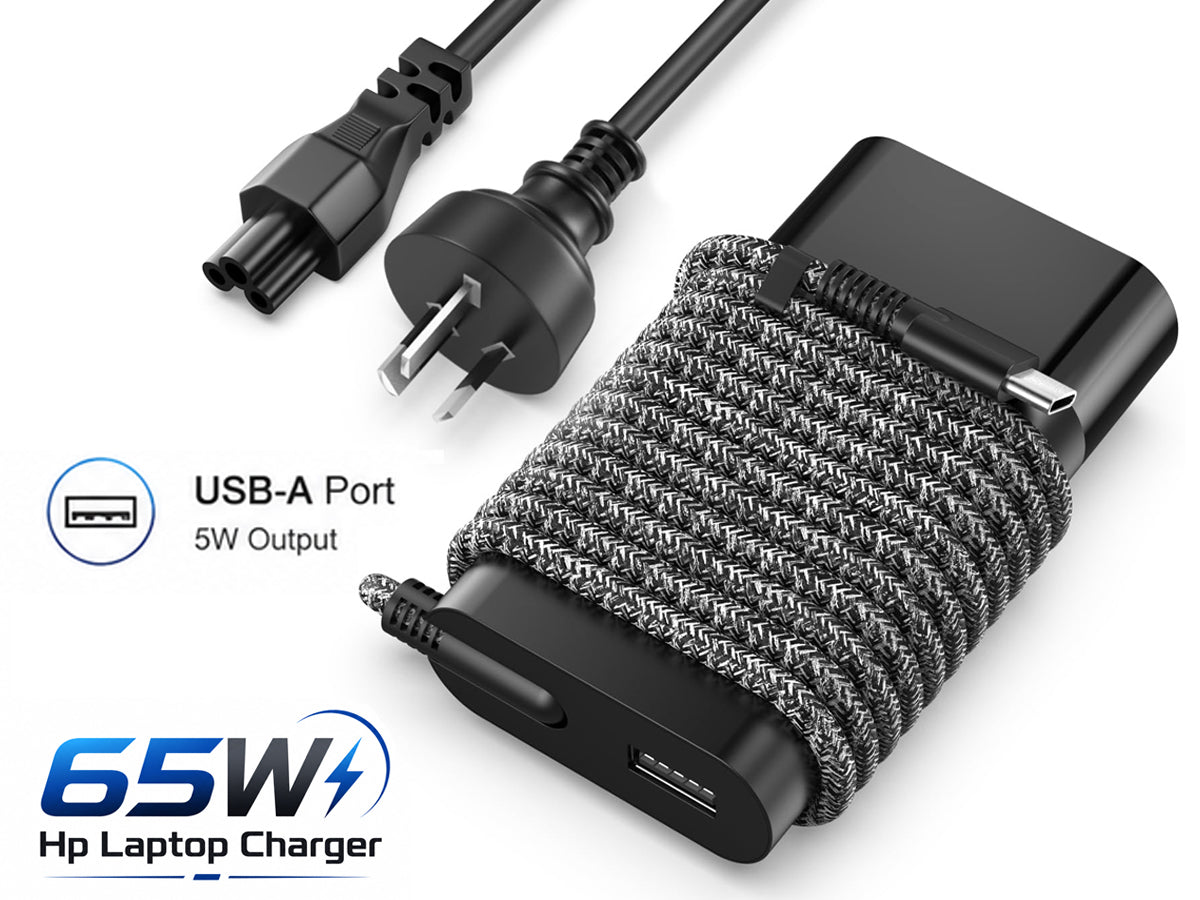 65W HP Laptop Charger USB C