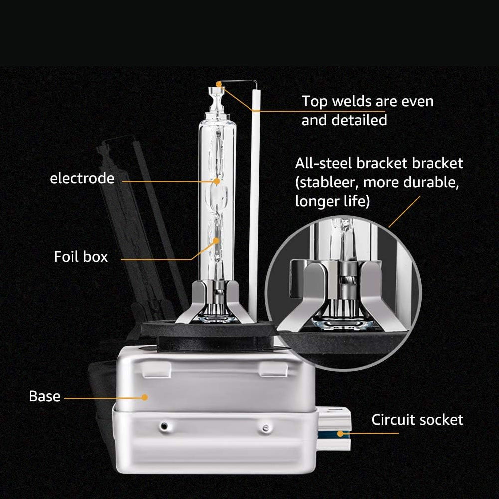 1 Pair D1S HID Xenon Car Headlight Bulb 35W 4300K