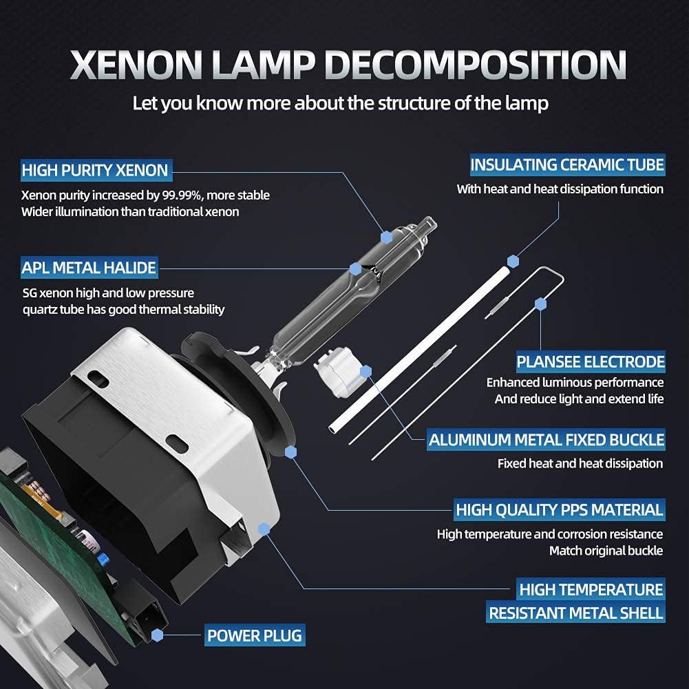 1 Pair D1S HID Xenon Car Headlight Bulb 35W 4300K