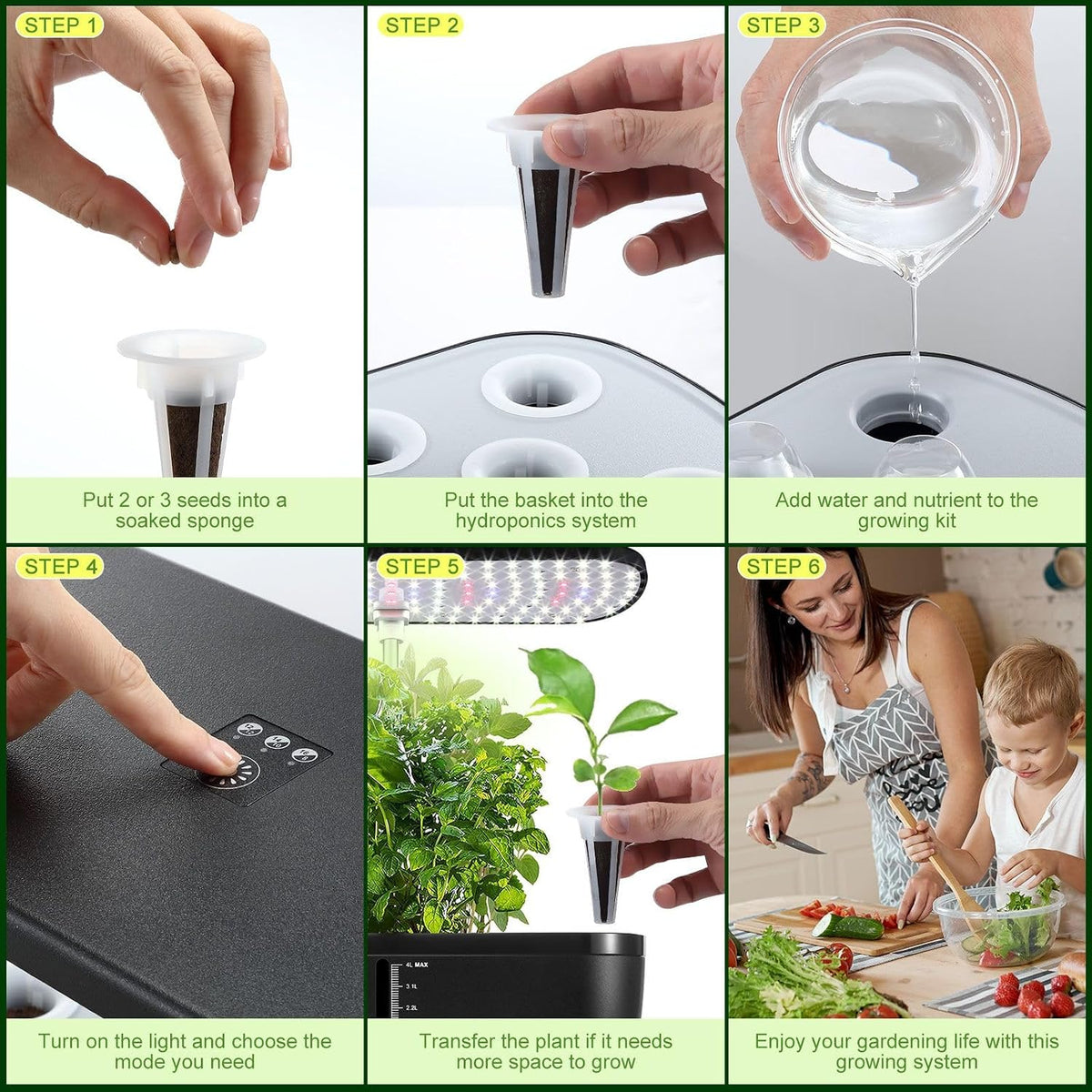 Hydroponics Indoor Growing System