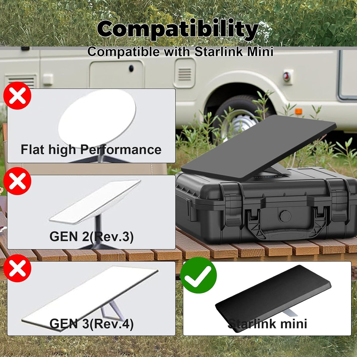 Silicone Shockproof Protective Cover for Starlink Mini Black