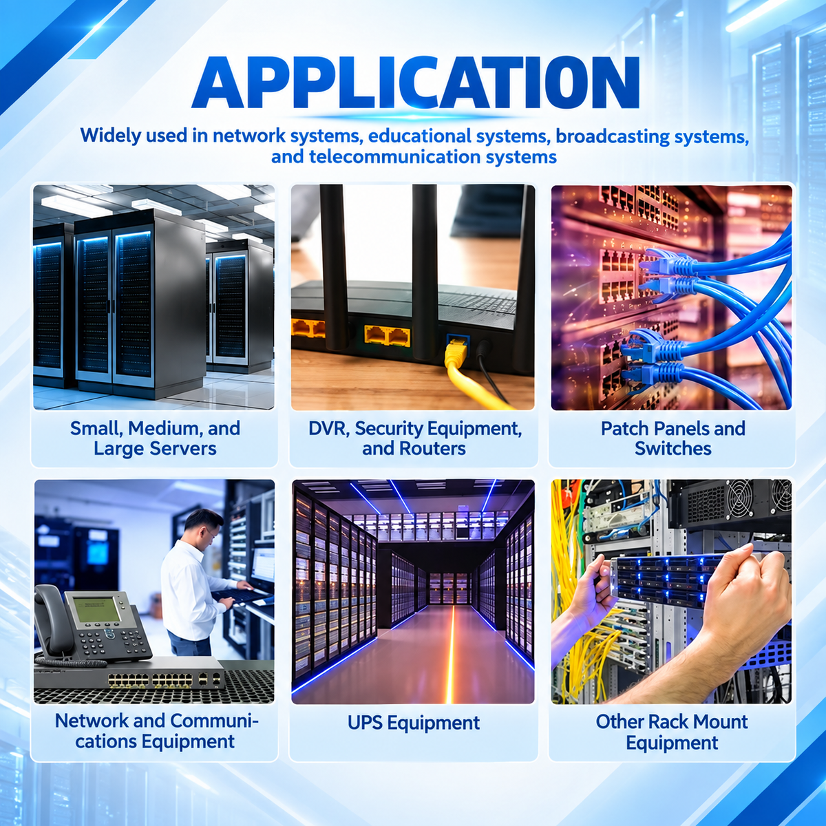 6U Cabinet Server Network Data Rack Wall Mount