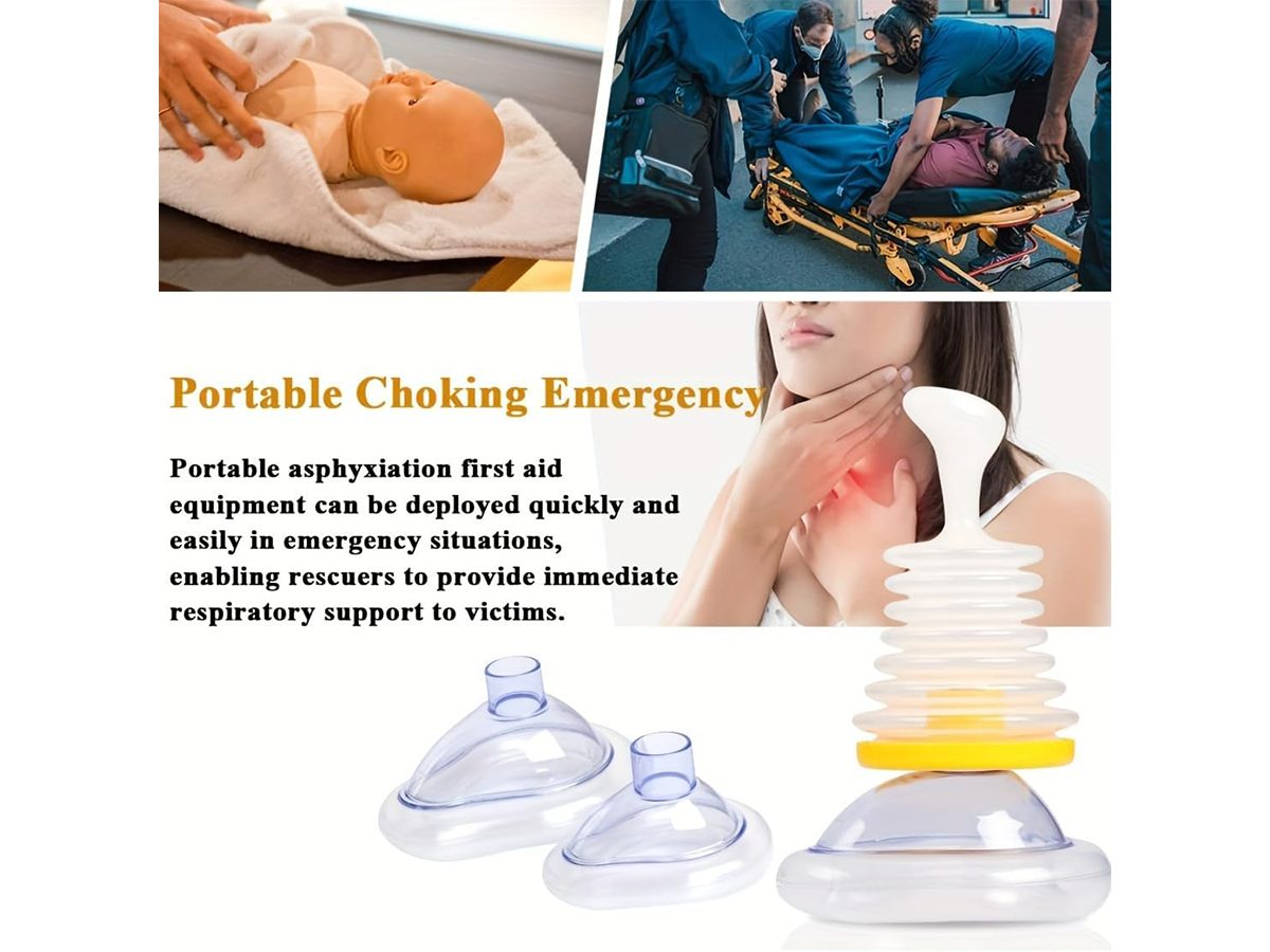 Anti Choking Device Portable Emergency Airway Suction Tool for Home & Travel