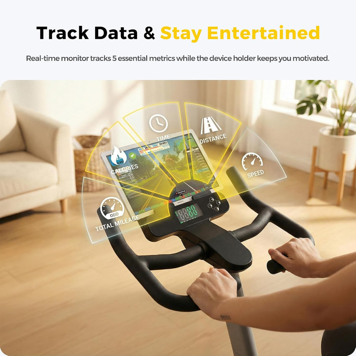 Exercise Spin Bike Heavy Duty Exercycle Fitness Spin Bike
