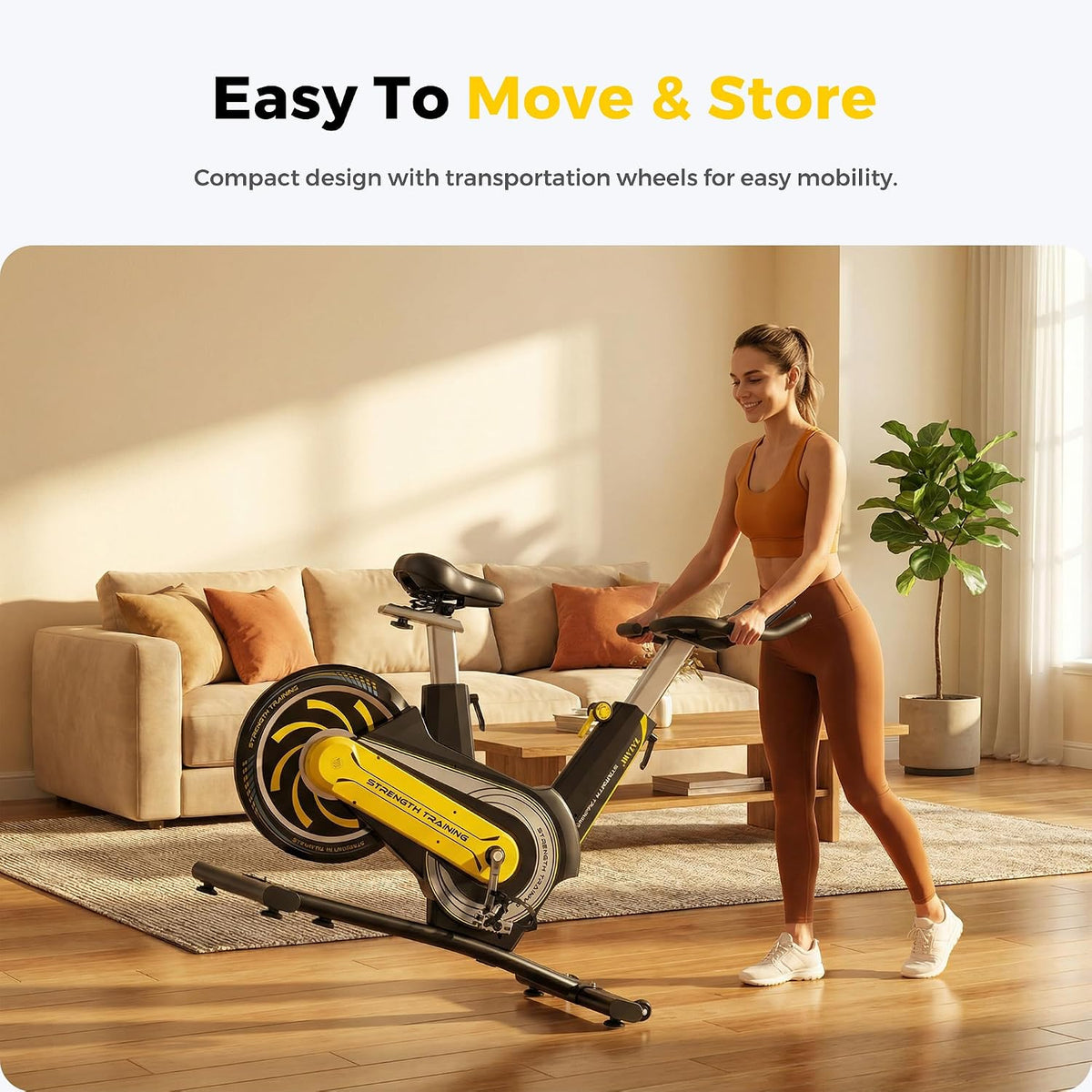 Exercise Spin Bike Heavy Duty Exercycle Fitness Spin Bike