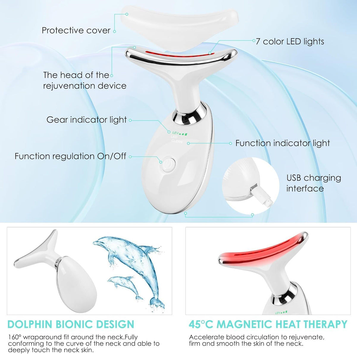 Facial Massager – Rechargeable Face & Neck Sculpting Wand