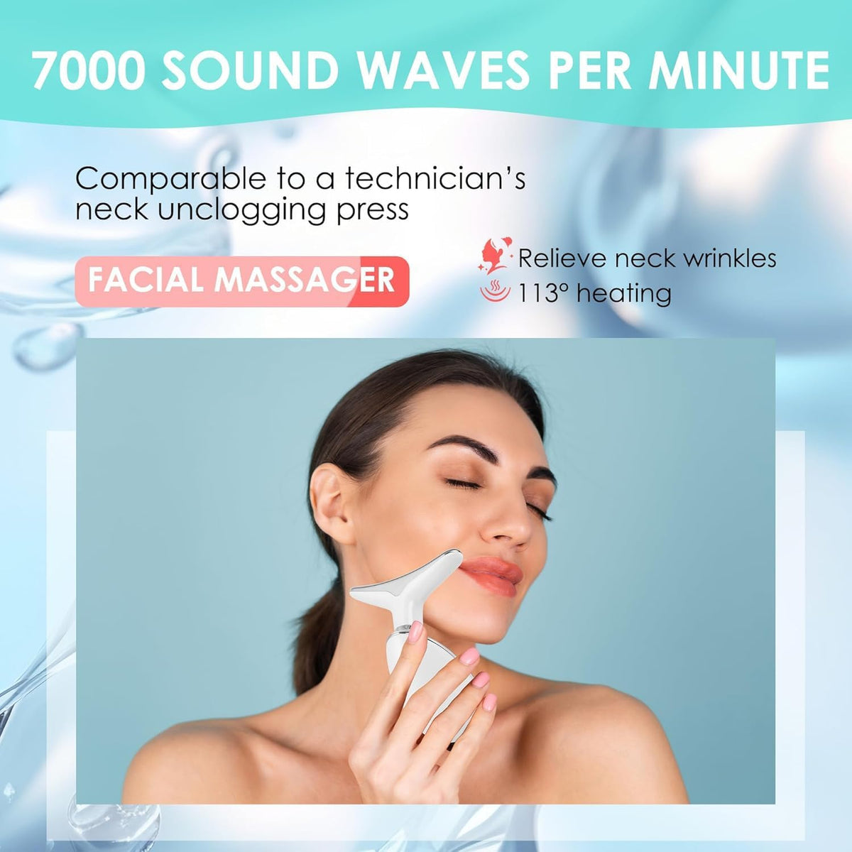 Facial Massager – Rechargeable Face & Neck Sculpting Wand