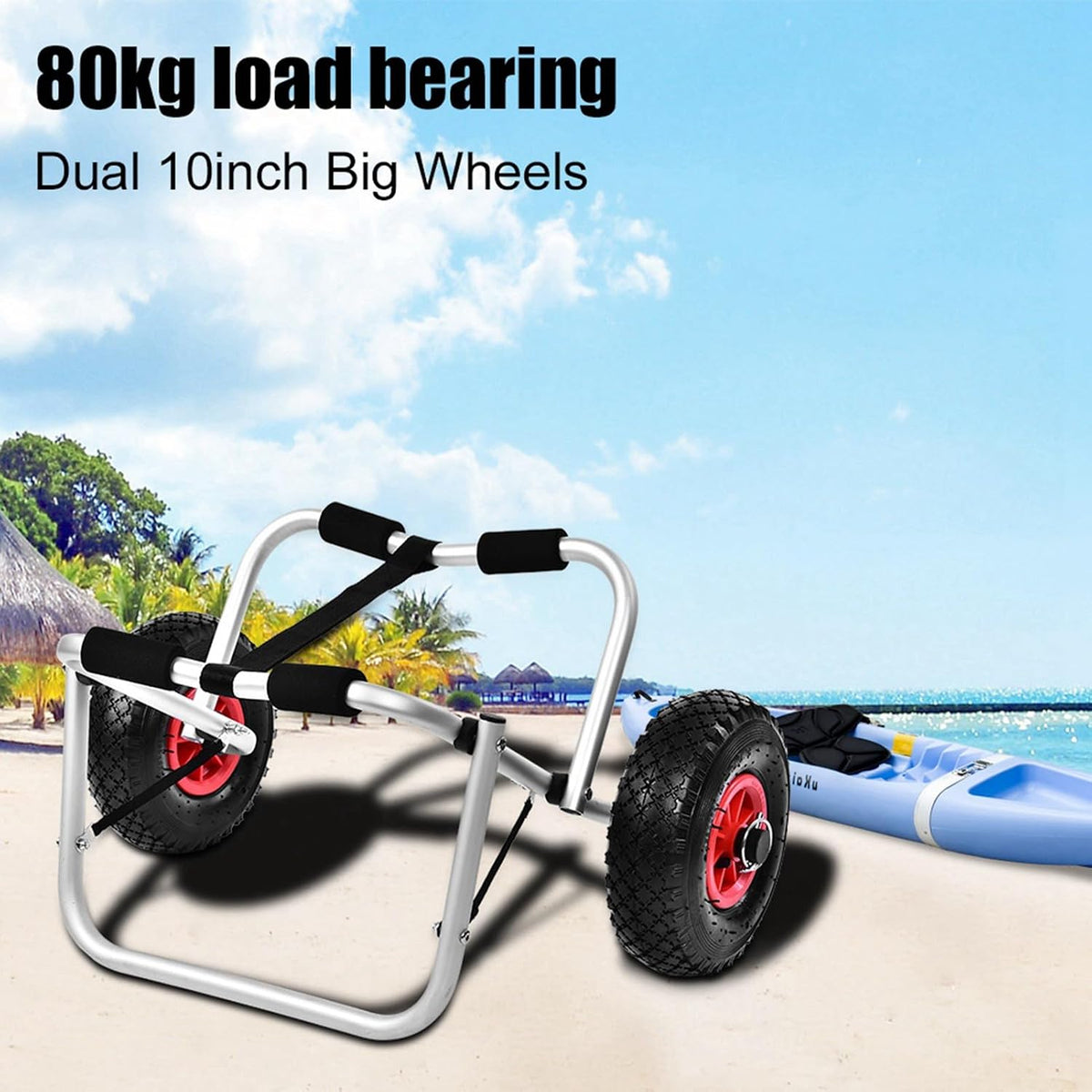 Kayak Trolley Cart Dolly Wheels Transport Canoe Fishing Carrier