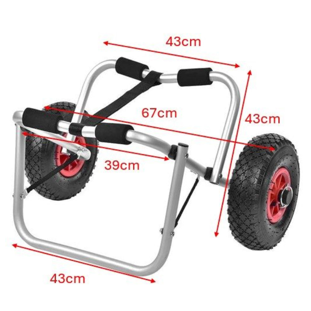 Kayak Trolley Cart Dolly Wheels Transport Canoe Fishing Carrier