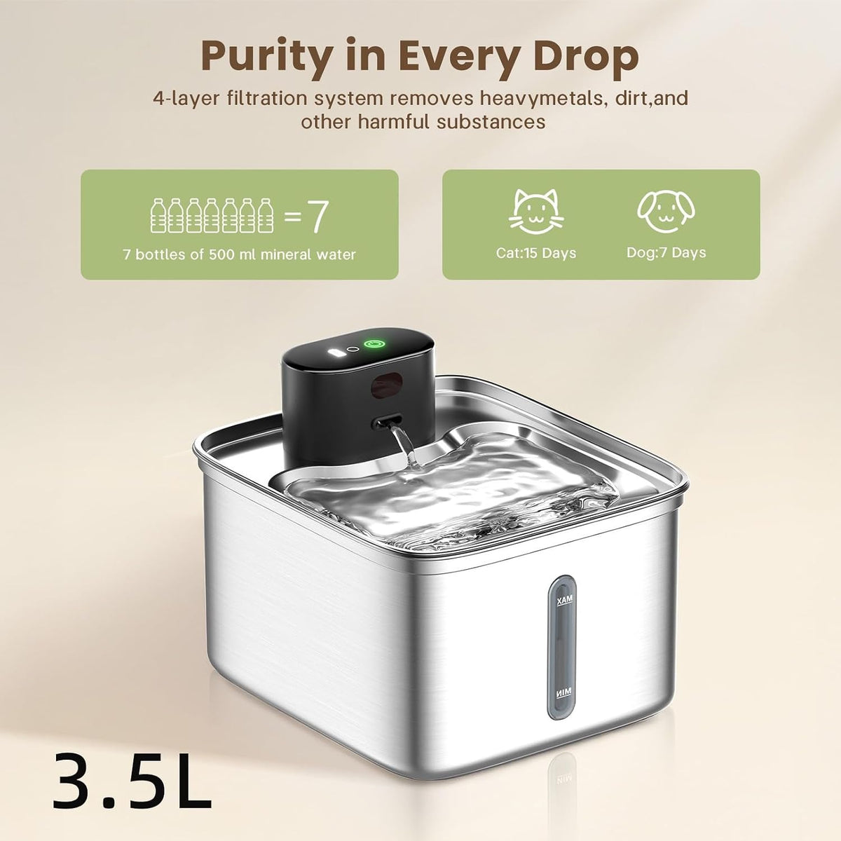 Automatic Cat Water Fountain