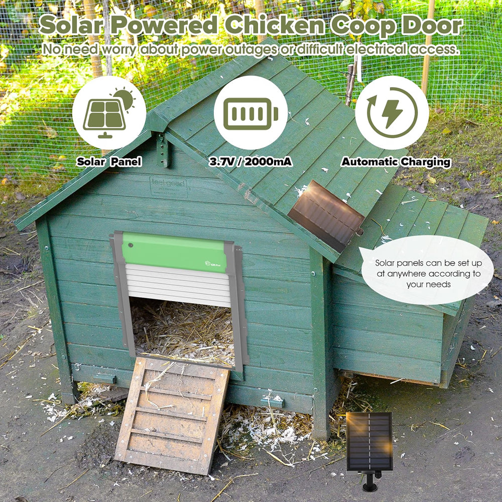 Solar Powered Automatic Chicken Coop Door