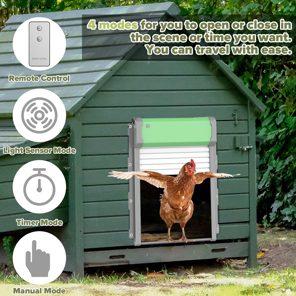 Solar Powered Automatic Chicken Coop Door