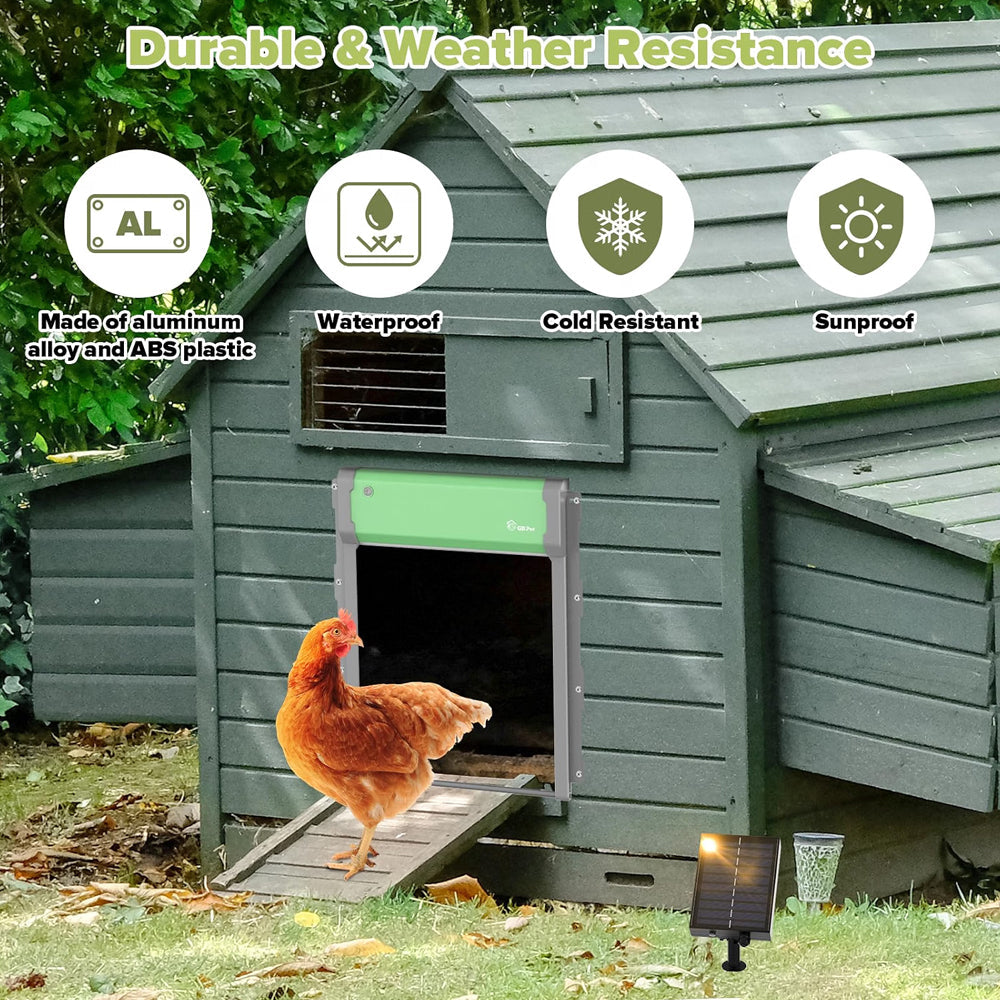 Solar Powered Automatic Chicken Coop Door