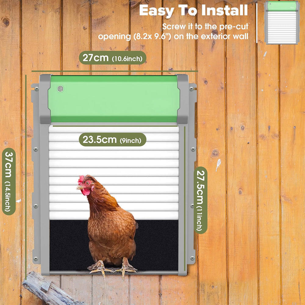 Solar Powered Automatic Chicken Coop Door
