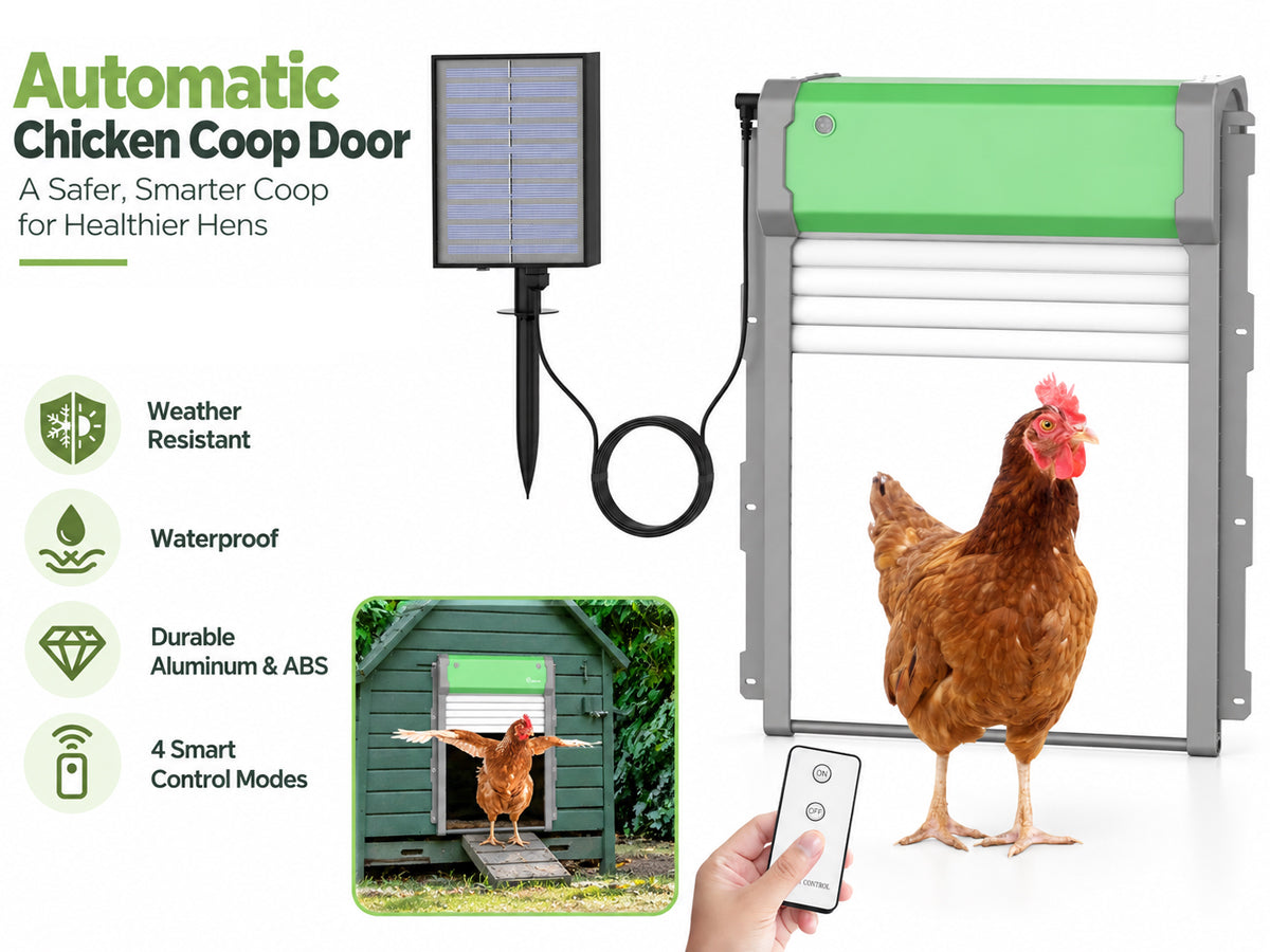 Solar Powered Automatic Chicken Coop Door
